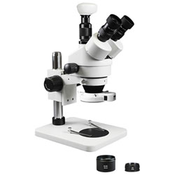 Microscope Trinoculaire Stéréo 3,5X À 90X Avec Caméra Intégrée De Walter Products (Wp-1Fz-Ifr07-5N)