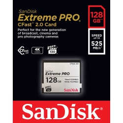 SANDISK Sdcfsp-128G-G46D 128GB Extreme Pro C-Fast 2.0 Memory Card