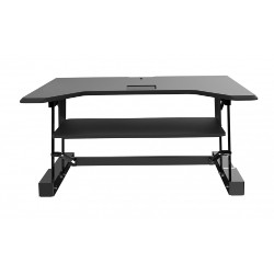AMER NETWORKS Height Adjustable Sit/stand Computer Desk (Ezriser36)