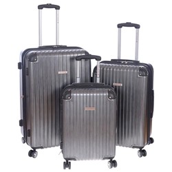 AIR CANADA 3 Piece Spinner Set 20", 24" & 28" Lightweight Hardside Upright Luggage [ ] In Charcoal
