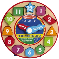 MELISSA & DOUG Shape Sorting Clock