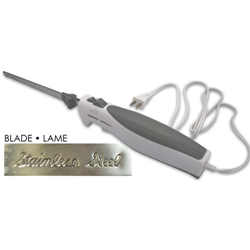 HAUZ Electric Knife With 9" Stainless Steel Blade In White