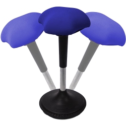 ANTHRODESK Wobble Chair Ergonomic Active Sitting Stool, Perfect for Standing Desks And Core Strengthening (Blue)