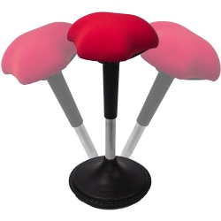 ANTHRODESK Wobble Chair Ergonomic Active Sitting Stool, Perfect for Standing Desks And Core Strengthening (Red)