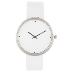 GIORGIO FEDON Georgio Fedon 1919 40MM Men's Ripple Leather Watch - Band/ Face In White