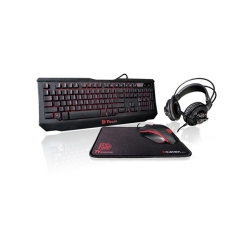 THERMALTAKE Esports Knucker 4-In-1 Backlit (3-Colour) Gaming Combo (Keyboard + Mouse + Mouse Pad + Headset)