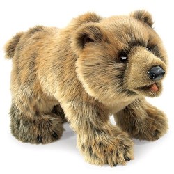 FOLKMANIS Grizzly Bear Hand Puppet