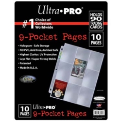 ULTRA PRO Card Game Supplies 10 Ninepocket Pages Hologram Series