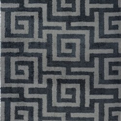 LA DOLE RUGS La Dole Calgary Shag 6'5" X 9'5" Rectangle Area Rug - In Grey