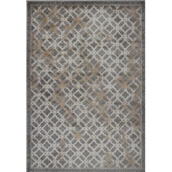 LA DOLE RUGS La Dole Lonsdale 2'7" X 4'11" Hallway Runner - In Grey