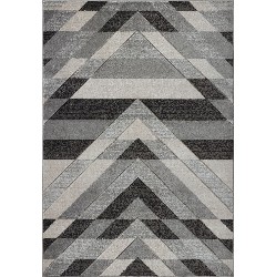 LA DOLE RUGS La Dole Oakridge 7'10" X 10'6" Rectangle Area Rug - Grey/black