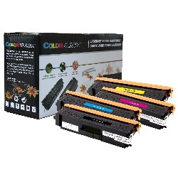 COLORBLACK ® Set Of 4 Colors Premium Comp. Brother Tn336 Toner Cartridge Tn336Bk/c/m/y for Hl-L8350, Mfc-L8600, Mfc-L8850
