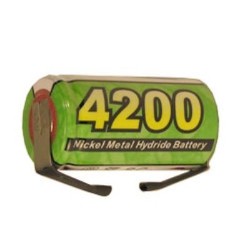 POWERIZER 6-Pack Sub C Nimh Batteries With Tabs (4200 Mah)