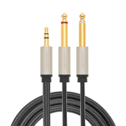 UGREEN 3.5MM to Dual 6.5MM Audio Cablepure Copper Wire Core15U Gold-Plated, Od 4.5Mm
