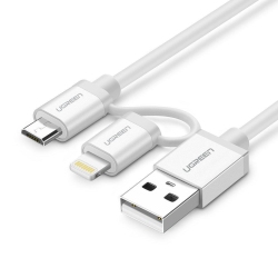 UGREEN Micro-USB to USB Cable With Lightning Adapter