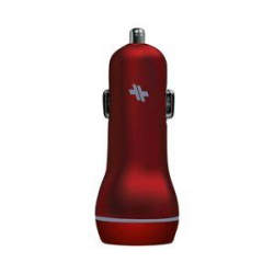 SWISSMOBILITY Swiss Dual Port 3.4A Universal Car Charger In Red