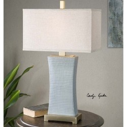 UTTERMOST Cantarana Gray Table Lamp In Blue
