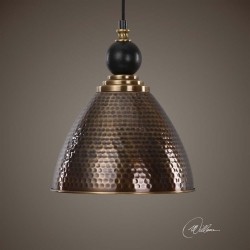 UTTERMOST Adastra 1 Light Antique Brass Pendant