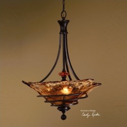 UTTERMOST Vitalia 3 Light Pendant In Oil Rubbed Bronze
