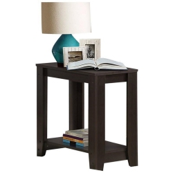 MONARCH Accent Table Side End Nightstand Lamp Living Room Bedroom Laminate In Brown