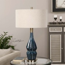 UTTERMOST Prussian Ceramic Lamp In Blue
