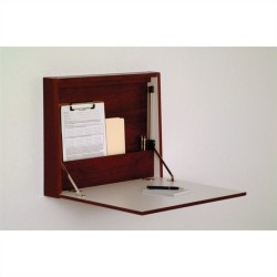 WOODEN MALLET Foldinaway Wall Desk In In Mahogany