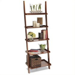 CONVENIENCE CONCEPTS American Heritage Ladder Bookshelf In Cherry Wood Finish