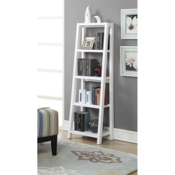 CONVENIENCE CONCEPTS Newport Lilly Bookcase In Wood Finish In White