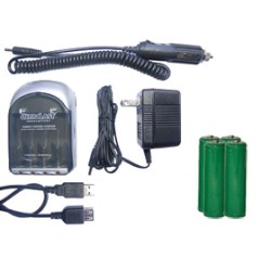 POWER PORTABLE Ultralast Aa / Aaa Smart Battery Charger + 4 Aa Nimh Batteries (2700 Mah)