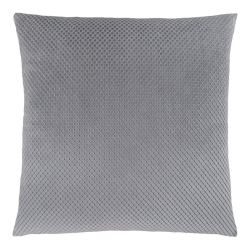 MONARCH Pillow - 18"x 18" / Diamond Velvet / 1PC In Silver