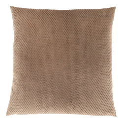 MONARCH Pillow - 18"x 18" / Diamond Velvet / 1PC In Beige