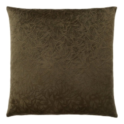 MONARCH Pillow - 18"x 18" / Dark Floral Velvet / 1PC In Green