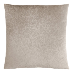 MONARCH Pillow - 18"x 18" / Taupe Floral Velvet / 1PC