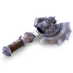 SWORDFISH TECH Warcraft, Durotan's Axe Data Charging Cord for Lighting Connector/ Micro USB - Retail Packaging