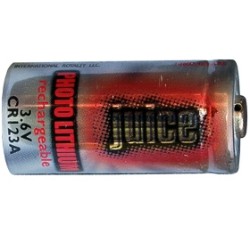 JUICE Rcr123A 3 Volt Lithium Ion Battery (650 Mah)