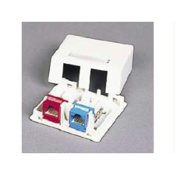 CABLES TO GO C2G Keystone Surface Mount Box 2-Port Wht
