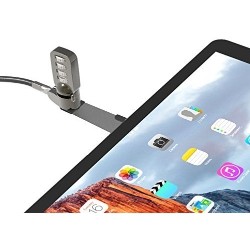 MAC LOCKS Blade Universal Macbooks Tablets &ultrabooks With T-Bar Secuiry Cable Combination Lock Bld01Cl In Silver