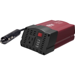 TRIPP LITE 150W Compact Car Inverter 12V 120V 2-Port USB Charging 1 Outlet