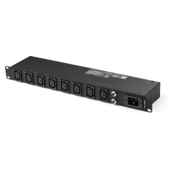 STARTECH 8 C13 Outlet Horizontal 1U Rack Mount Pdu Power Strip for Server Racks - Surge Protection - 16A - 10Ft Nema
