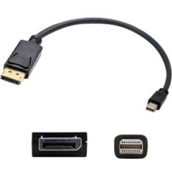 ADDON 1.82M (6.00Ft) Mini-Displayport Male to Displayport Male Adapter Minidp2Dpmm6 In Black