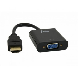 ADDON HDMI Male to VGA Female Adapter - (HDMI2VGAa) In Black