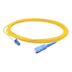 ADDON 2M Lc (Male) to Sc (Male) Os1 Simplex Fiber Ofnr (Riser-Rated) Patch Cable In Yellow