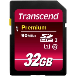 TRANSCEND 32GB Sdhc Memory Card Premium Class 10 Uhs-I