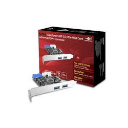 VANTEC Io Card Ugt-PC345 4-Port Superspeed USB 3.0 PCi Express Host Card With Internal 20-Pin Retail
