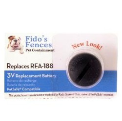 FIDO'S FENCES Rfa-188 Petsafe Compatible Fence & Dog Collar Lithium Battery
