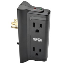 TRIPP LITE 4 Side-Mounted Outlets Surge Protector (Tlp4Bk)