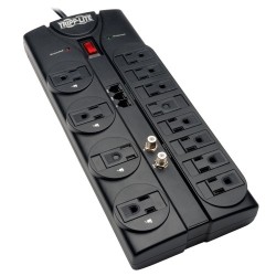 TRIPP LITE Protect It 12 Outlet Surge Protector (Tlp1208Teltv)