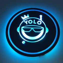 ISP Led Coasters Cup Mat Pad (2 PCs / Set)