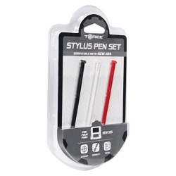 TOMEE New 3Ds Red & Black Stylus 3 Pack Set [] In White