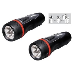 CAMELION 2-Pack 4 Led Rechargeable Plug-In Emergency Ready Flashlights